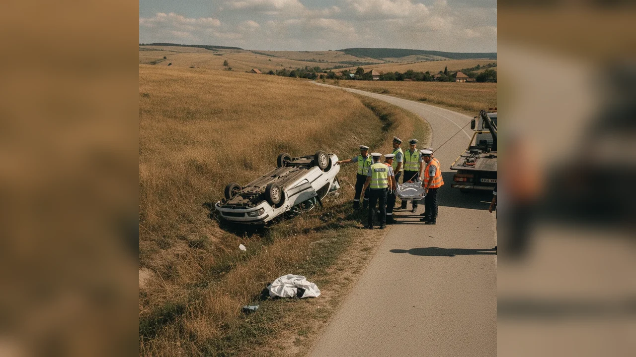 Accident grav în Tulcea: Un șofer a murit lângă Balabancea