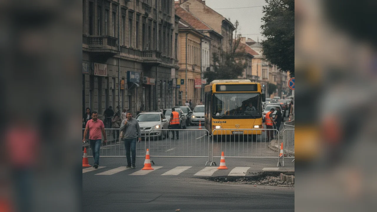 Restricții de trafic pe Strada Domnească din Galați